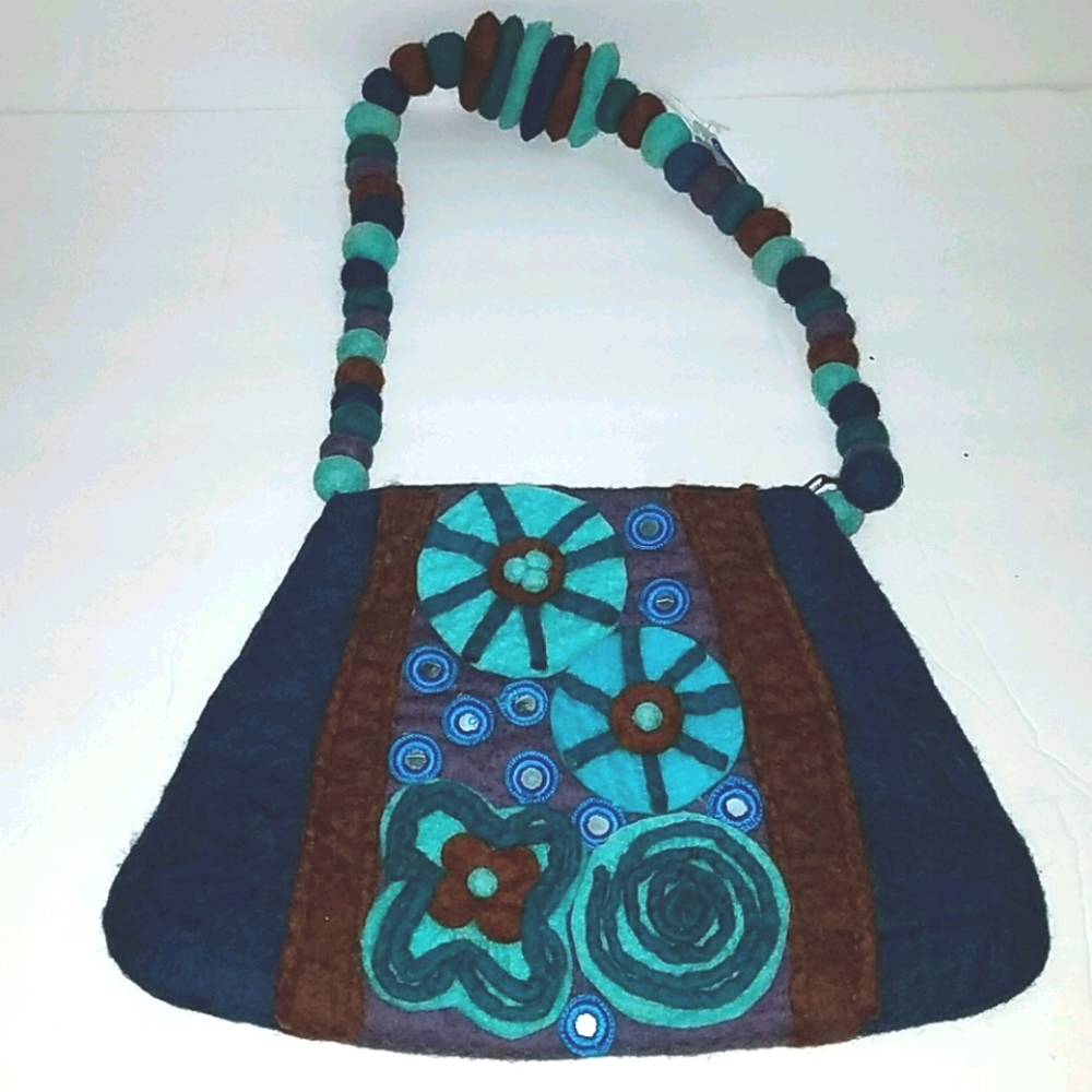 Rising Tide Wool Purse